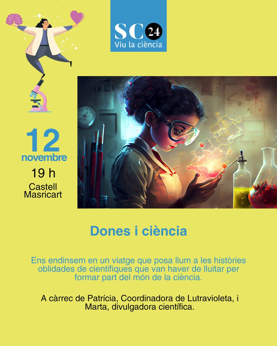 laCanonja's tweet photo. 🧪🧑‍🔬Setmana de la Ciència a #laCanonja

📅Del 9 al 15 de novembre
amb la col·laboració de @iphes @InstitutCerda @lutravioleta https://t.co/Hn1VgjFEmj