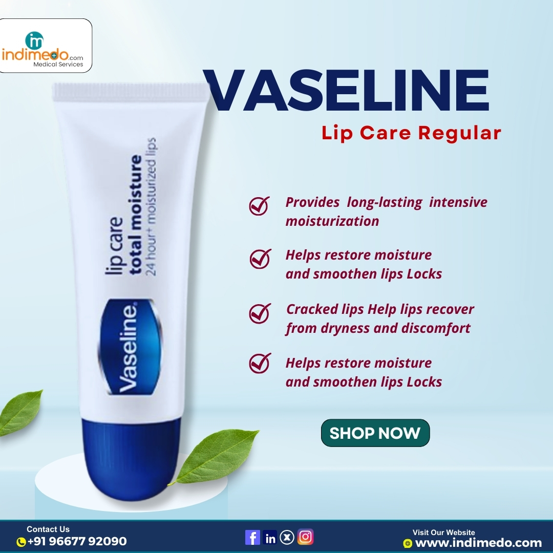 Indimedodotcom's tweet image. Buy Now - indimedo.com/products/skin-…

Vaseline Lip Care Regular
#indimedo #onlinepharmacy #vaselinelipcare #lipmoisturizer #softlips #lipprotection #drylips #hydratedlips #lipcareessentials #winterlipcare #purepetroleumjelly #liptreatment #skincare #healthylips #chappedlips