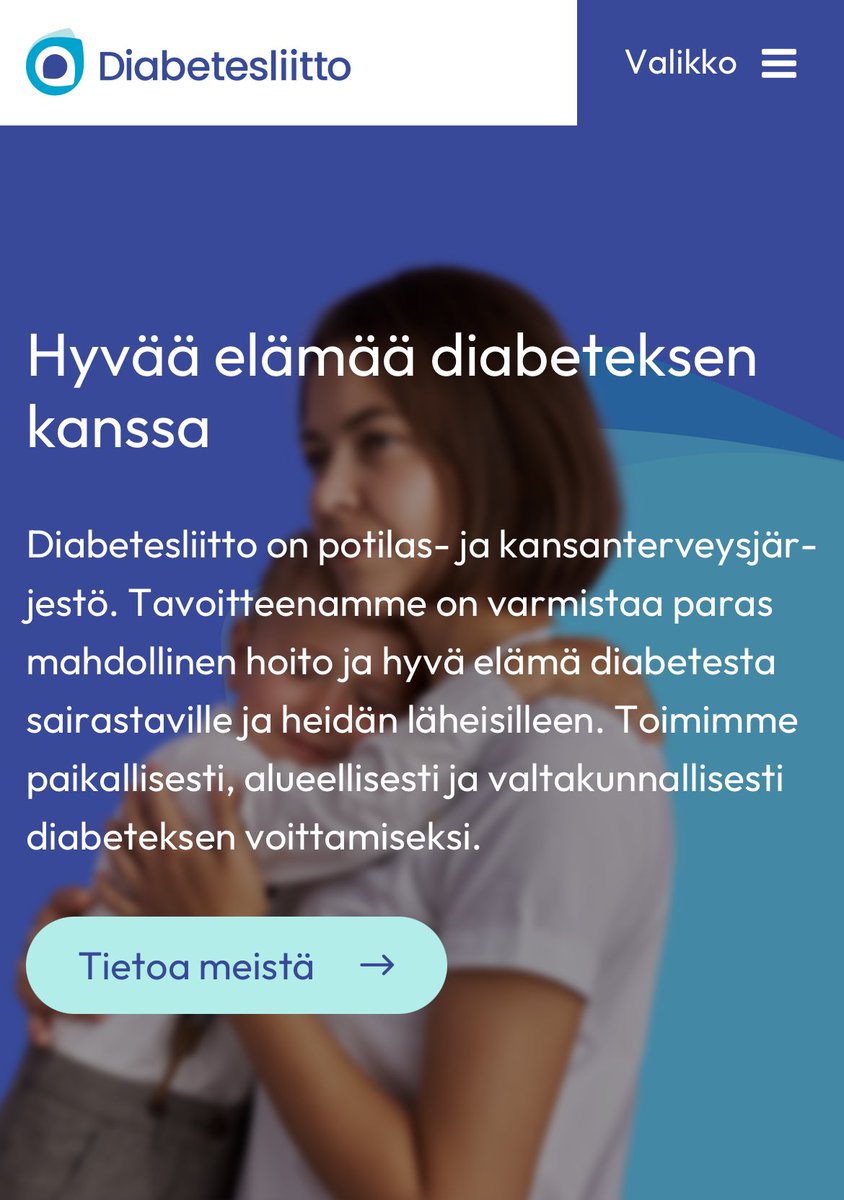 Riikka Nurmi (@nurmirii) on Twitter photo Saan usein olla ylpeä omistani, tänään olen erityisen ylpeä rautaisista ammattilaisistamme.🥳
Uusi brändimme näkyy uudistuneessa verkkopalvelussamme. Klikkaa osoitteeseen diabetes.fi
Lue lisää diabetes.fi/2024/11/05/dia…
#diabetesfi #viestintä #brändi <a href="/diabetesliitto/">Diabetesliitto</a> Saan usein olla ylpeä omistani, tänään olen erityisen ylpeä rautaisista ammattilaisistamme.🥳
Uusi brändimme näkyy uudistuneessa verkkopalvelussamme. Klikkaa osoitteeseen diabetes.fi
Lue lisää diabetes.fi/2024/11/05/dia…
#diabetesfi #viestintä #brändi <a href="/diabetesliitto/">Diabetesliitto</a>