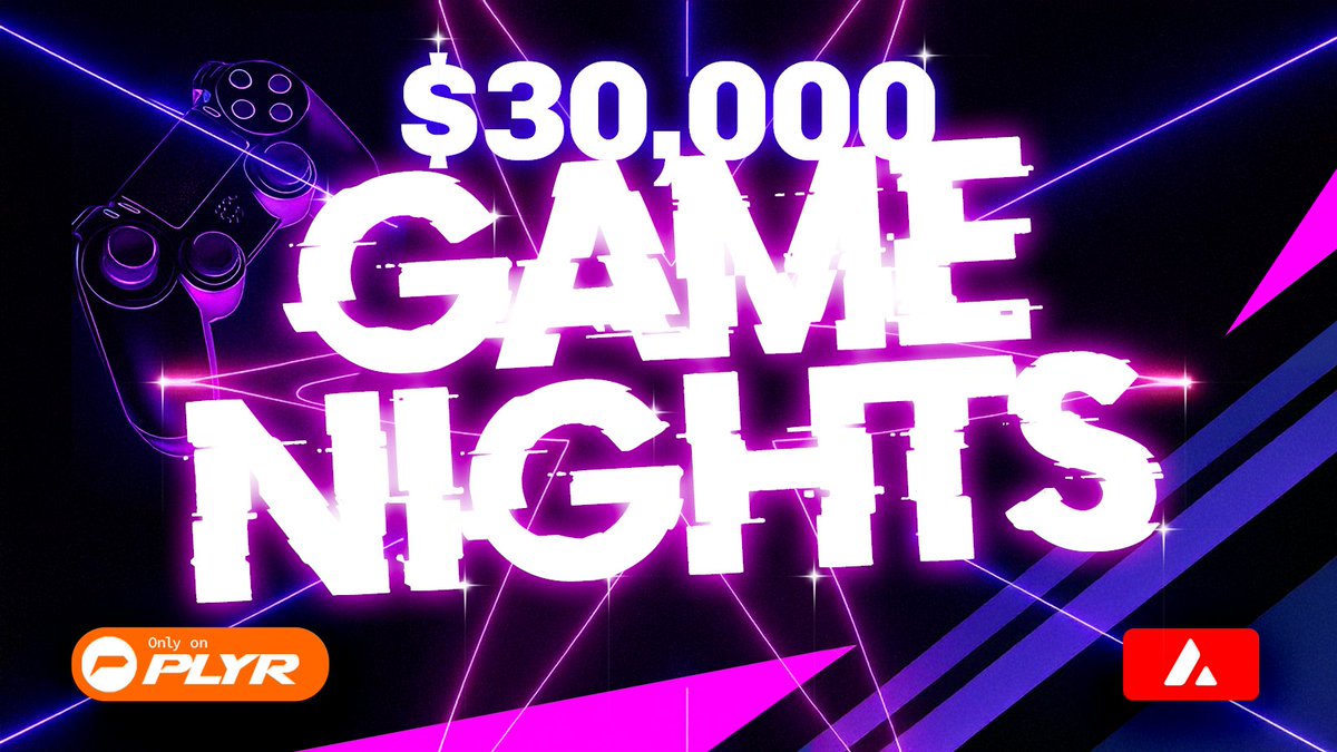 Hey PLYRs!

November just got epic with PLYR Game Nights! Join us all month long for your chance to win from a massive $30k prize pool in $PLYR! 🚀

🎮 Weekly games on PLYR Discord + special partner events! Play ZooNo Elemental Madness &amp; more with top content creators.

👾 Join