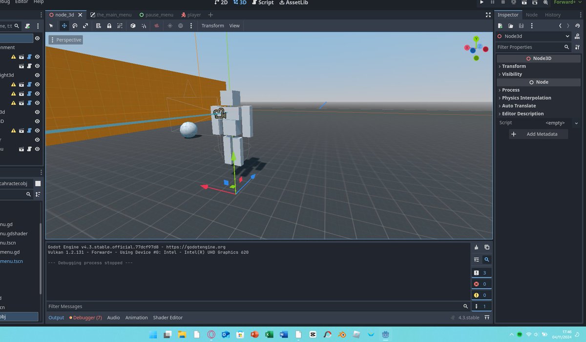 L1LFEBLOODDEEP's tweet photo. We got some movement animations and a character its going good right now https://t.co/6kVsuH9TTi