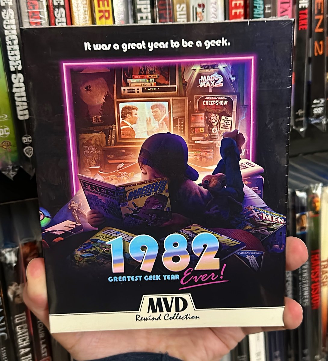BasementBlus's tweet image. Early arrival on this #bluray from the #mvdrewindcollection. This was a mini-series back in 2022 and aired on the CW. If you grew up in the 80’s like I did, then I think you’ll enjoy this. It is loaded with special features and I look forward to checking it out. 
#physicalmedia
