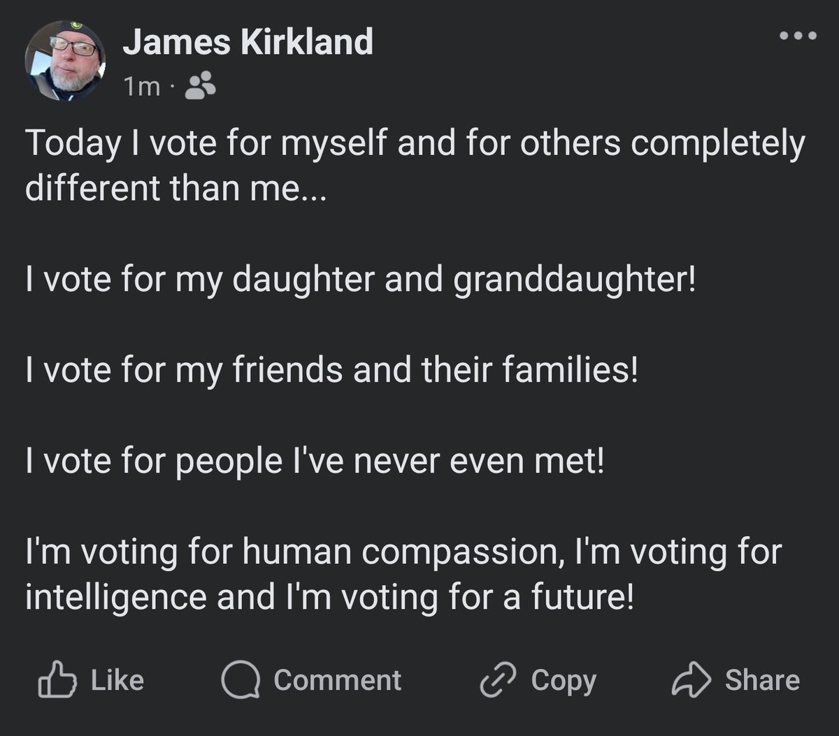 Today I'm voting for MANY reasons!
