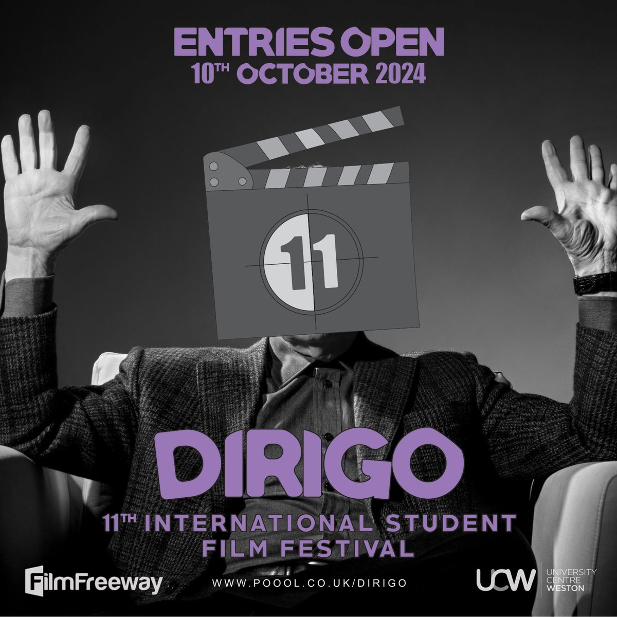 We are excited to announce that the 11th Annual Dirigo International Student Film Festival is open for entries!

Dirigo is a festival organised by our Film and Media  students, to show the best of student film!

Find out more and submit your entry here 👇
ucw.ac.uk/16808-2/