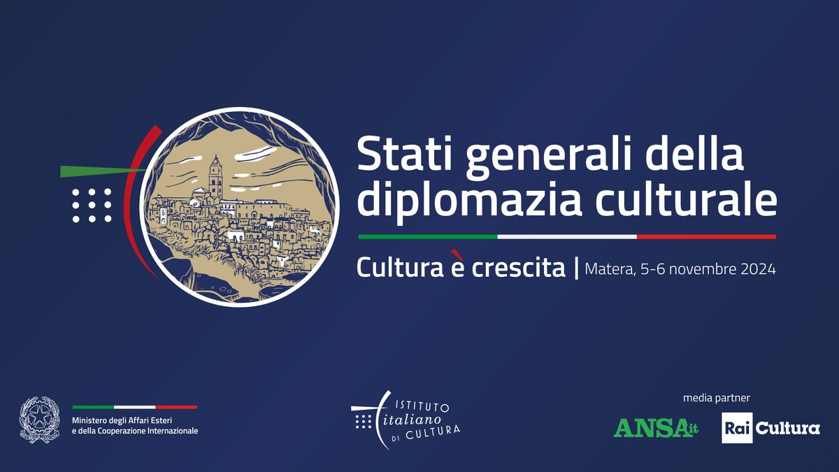 Farnesina 🇮🇹 (@italymfa) on Twitter photo Il Vice PdC e Ministro <a href="/Antonio_Tajani/">Antonio Tajani</a> interviene alla sessione istituzionale degli Stati generali della #diplomaziaculturale.
📽️Segui la diretta, perché la #culturaècrescita 👇
youtube.com/live/hAKRZLgeb… Il Vice PdC e Ministro <a href="/Antonio_Tajani/">Antonio Tajani</a> interviene alla sessione istituzionale degli Stati generali della #diplomaziaculturale.
📽️Segui la diretta, perché la #culturaècrescita 👇
youtube.com/live/hAKRZLgeb…