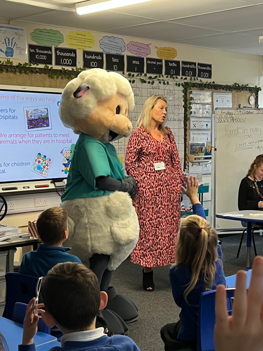 Joined by our cheerful mascot Lambie, our Chief Officer Jill Matthews led talks at <a href="/LadywoodKH/">Ladywood Primary School</a> during their Career's Week! 🐑💼

A heartfelt thank you to the staff, <a href="/MissHozackLW/">Ash Tree Class</a>  and pupils for such a memorable visit, we hope you all enjoyed your half term! 💚