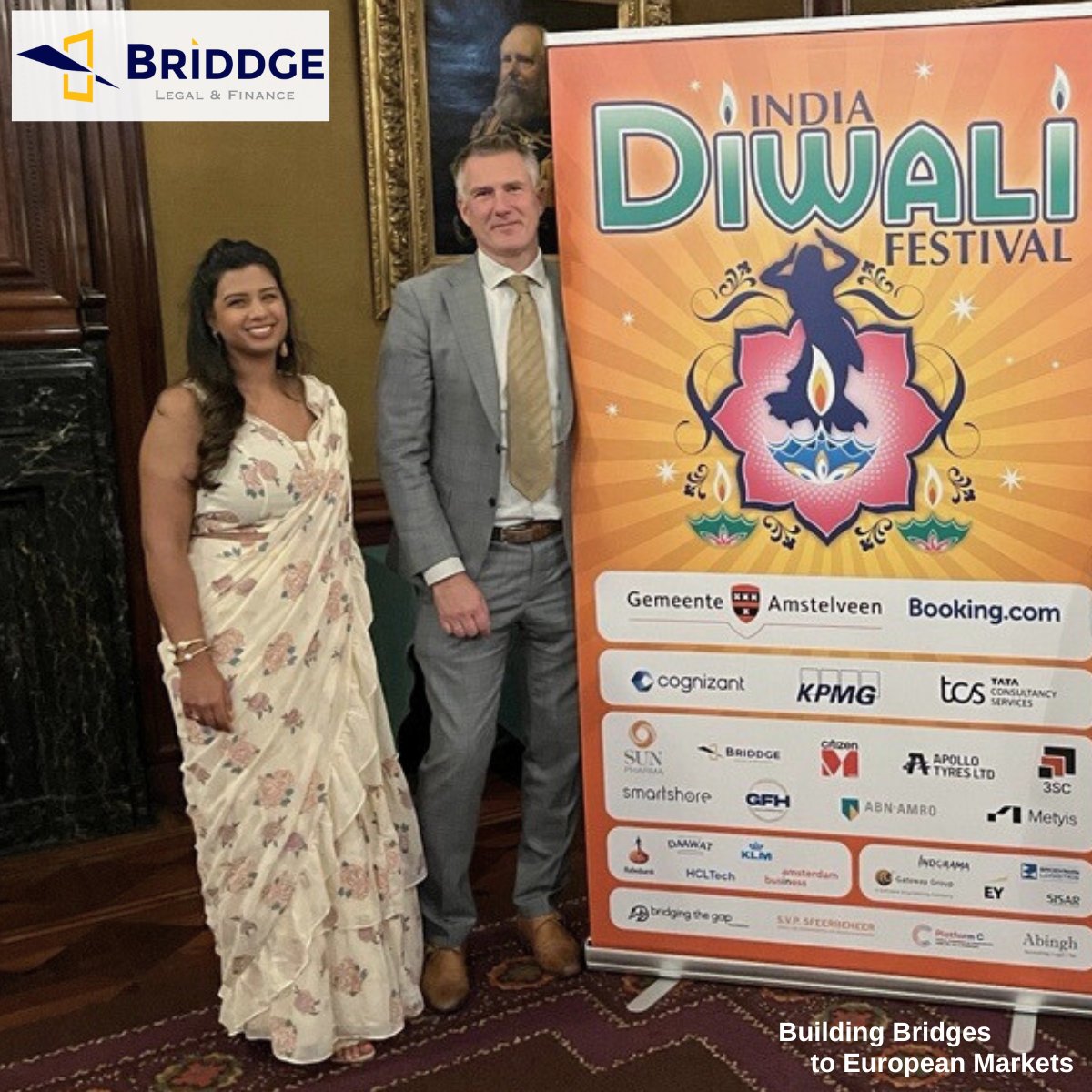 We had the pleasure of attending the #DiwaliFestival in Amstelveen and to be part of the Diwali Sponsor Reception. As Gold sponsors of this celebration, we are always excited to join in the festivities, connect with the community, and share the joy of #Diwali. #Indianbusiness