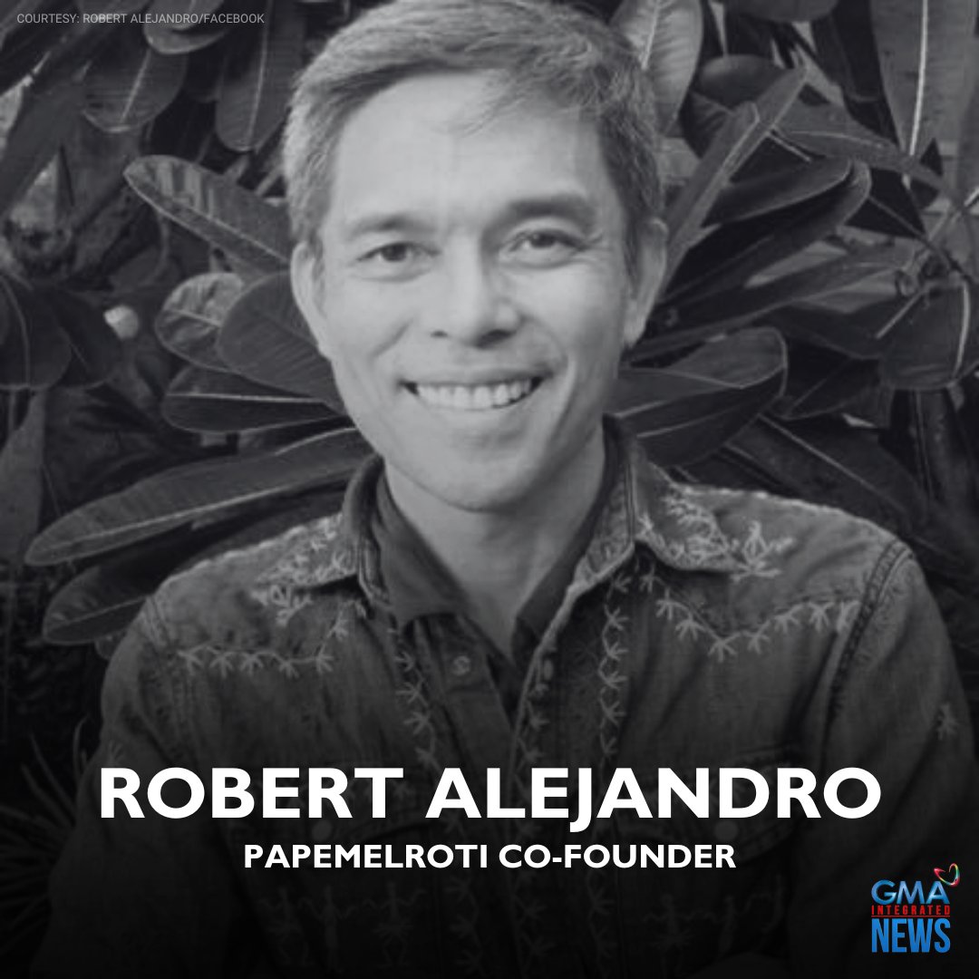 Roberto Alejandro, a former TV show host, artist, and one of the founders of Papemelroti, has passed away, the stationery brand announced on Instagram Tuesday.

READ: gmanetwork.com/news/lifestyle…