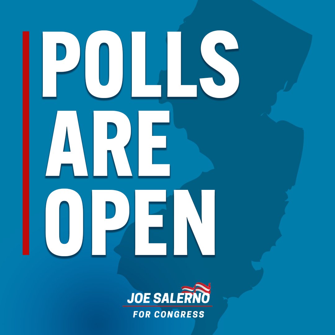 Polls are open, #NJ02!

Today is the day to use your voice and vote! Find the information you need to vote here ⬇️
IWillVote.com/NJ