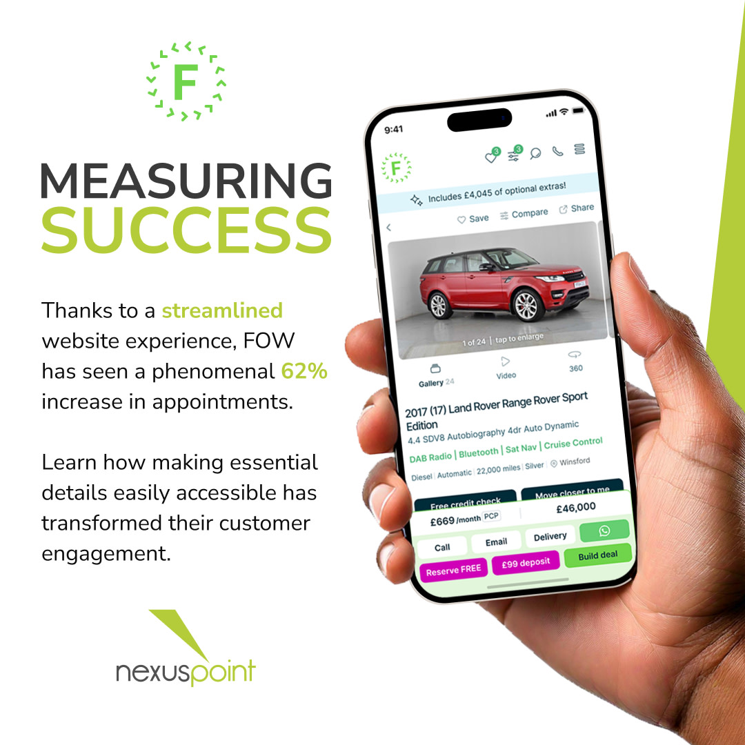 Transforming Customer Engagement at <a href="/fordsofwinsford/">FOW Car Supermarket</a>. 

Here’s how we made a difference:

✔️ Simplified navigation 
✔️ Easy appointment scheduling 
✔️ Enhanced visibility of key details

Check it out here! 👉 t.ly/V49Qi

#SuccessStory #WebSolutions #Automotive