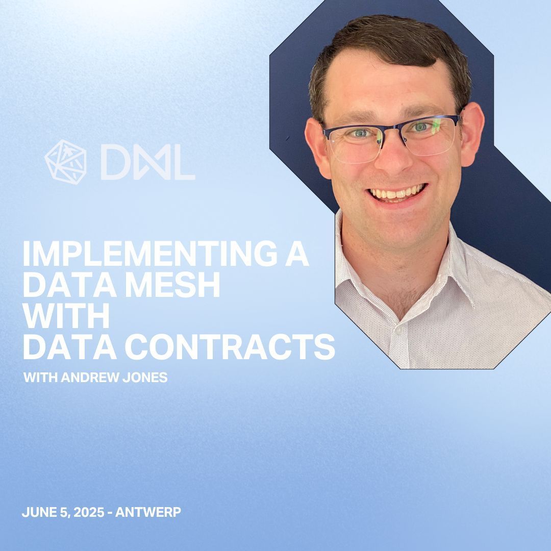 Join Andrew Jone's workshop before Data Mesh Live. Through discussion and hands-on exercises, you'll learn how to implement a Data Mesh that enables users across your organization to create high-quality data products. buff.ly/3BwownT
