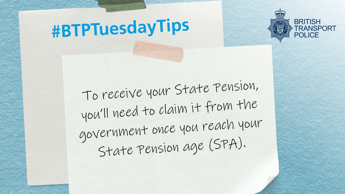 BTPPensionFund's tweet image. The State Pension is a payment from the government, based on your National Insurance contributions. It is separate to your Fund pension and any other pensions you may have. Find out more about the State Pension on the government website ow.ly/AHOo50TWm7b #BTPTuesdayTips