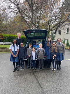 Rotarydunblane's tweet photo. TASH Shoe Boxes collected from Local Schools.  Thanks to all who contributed to Tayside and Strathearn Help for Ukraine.
Everything is now on its way to Ukraine. Boxes and suitcases are full of donations. https://t.co/ERgSnMmO4h