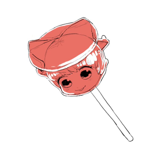 意外とりんごは描いてなくてりんご飴赤蛮奇ちゃんくらいしかなかった #いいりんごの日 