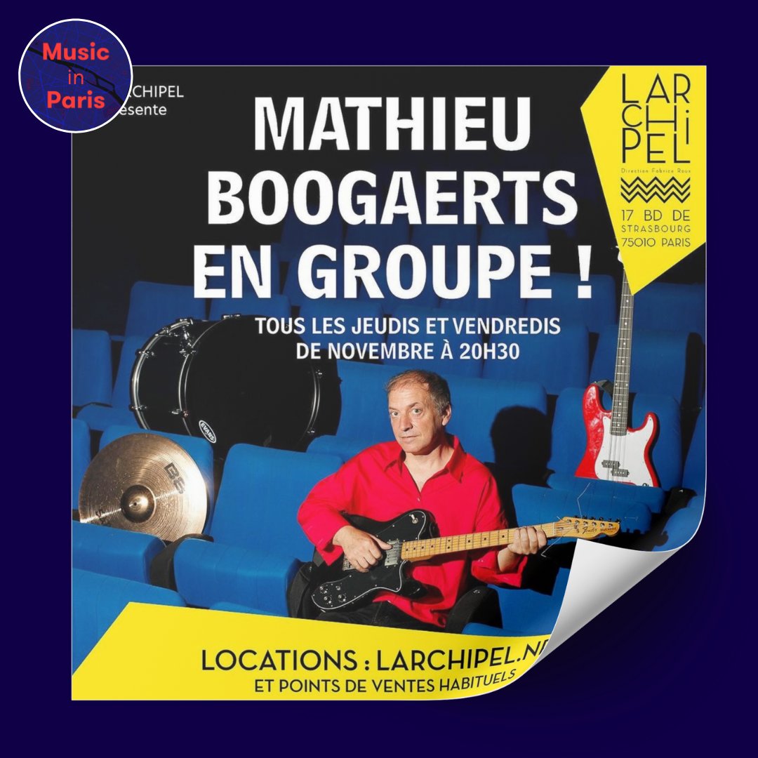 🤗 Mathieu Boogaerts présente son nouvel album en exclusivité à <a href="/L_Archipel/">L'Archipel</a> ! Rejoignez-nous tous les jeudis et vendredis de novembre pour découvrir ses chansons inédites et vibrer avec des invité(e)s surprises !