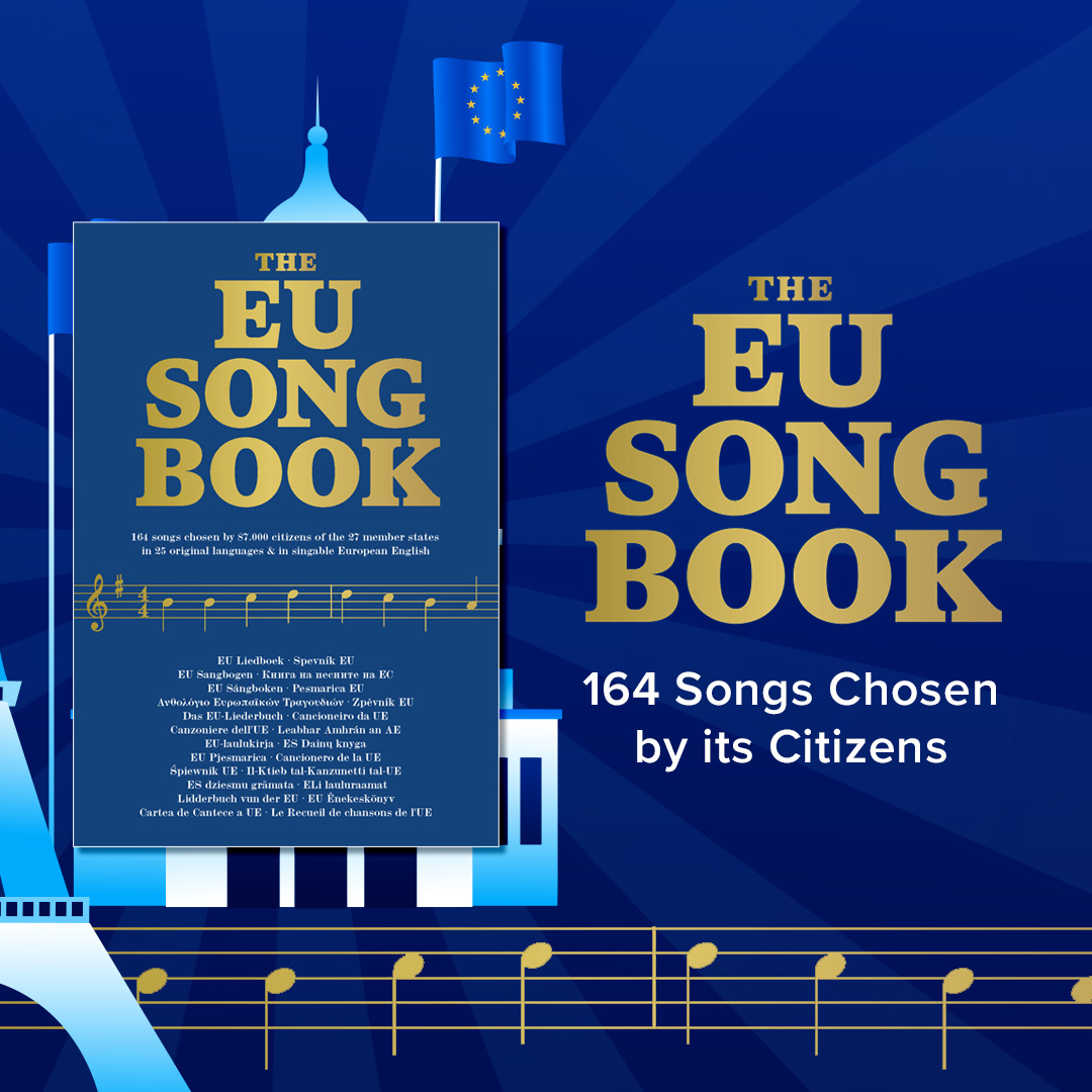 The first EU Songbook has finally been published in collaboration with Hal Leonard, Gads Forlag and Dansk Sang.

Read more about this unique collaboration here: tinyurl.com/bdwv8dkc

Link to the book: tinyurl.com/hhewyk2a

#EUSongbook #EuropeanUnion #EU
