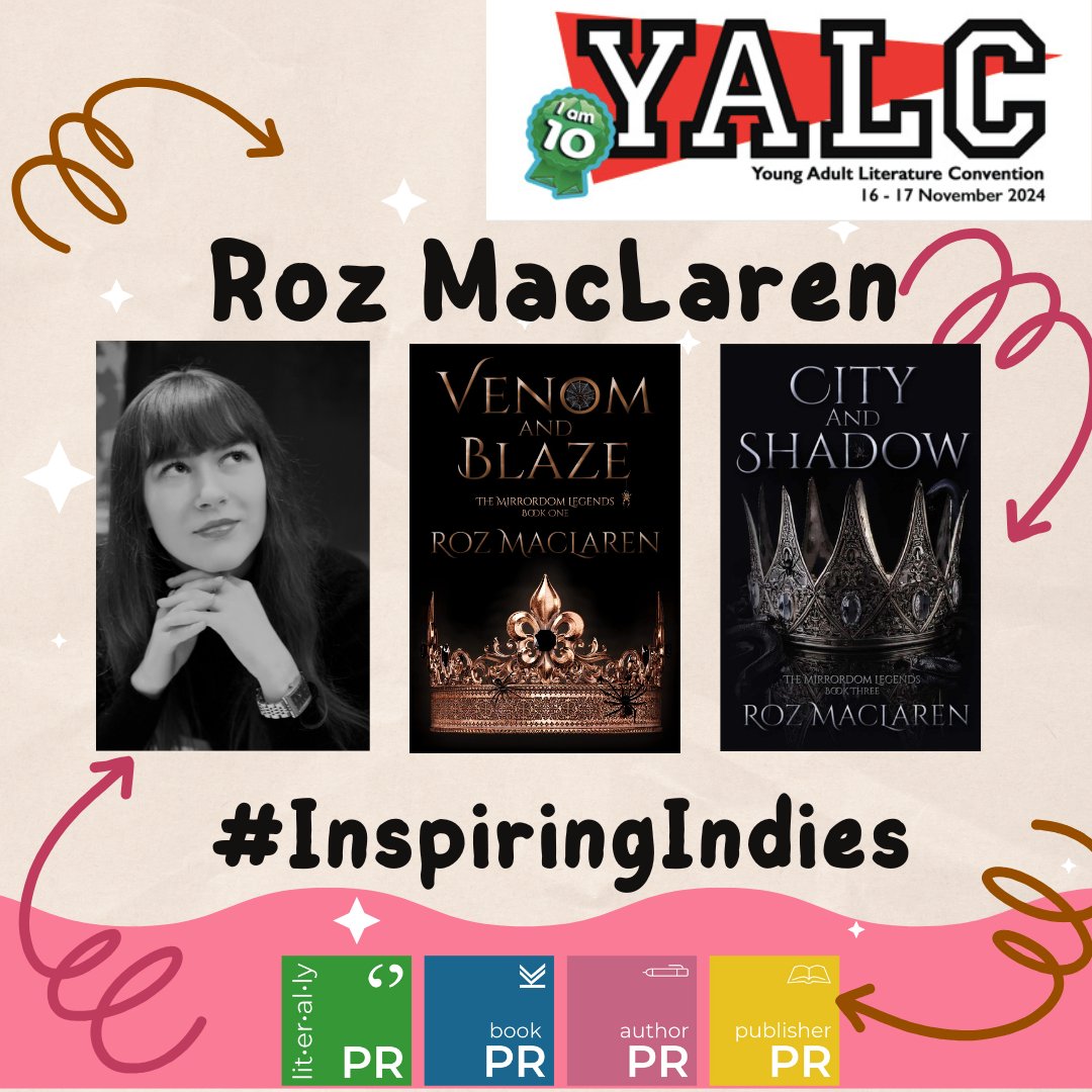 Inspiring Indies Zone Author Announcement!

Roz MacLaren will be making an author appearance YALC in the #InspiringIndies zone! Author of Venom &amp; Blaze, and City &amp; Shadow, Roz will be signing books, giving away amazing merch, and meeting &amp; greeting all the lovely YA readers