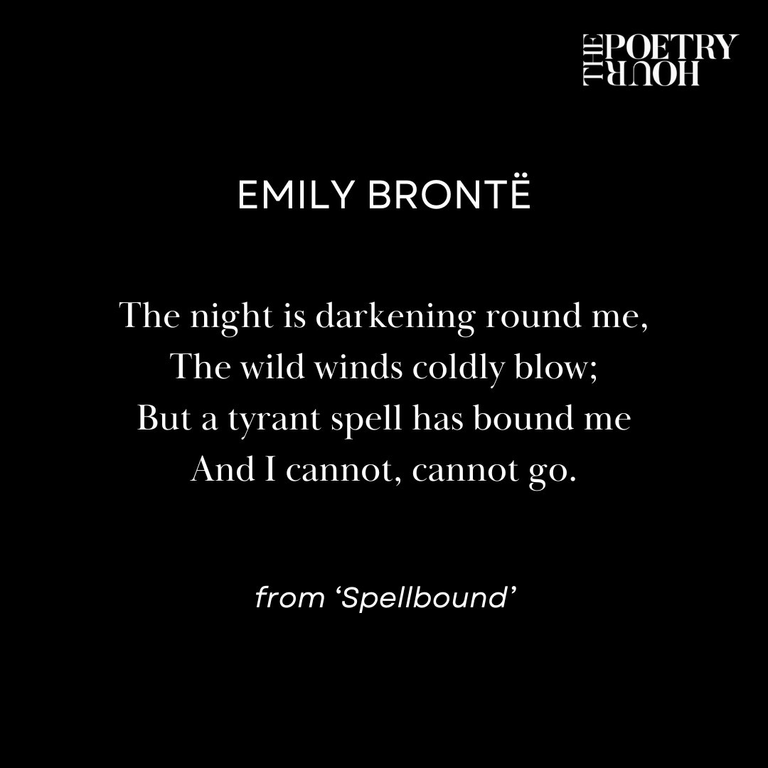 Emily Brontë reminding us all that it's best if we stay inside the house, in our slippers, until March.