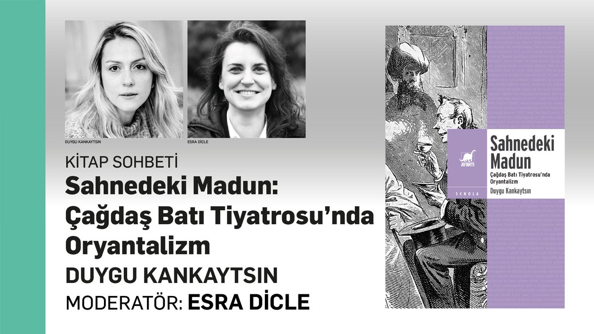 Eylül ayında Duygu Kankaystın’ı ağırlamış, son çıkan kitabı “Sahnedeki Madun” üzerine, oryantalist söylemin çağdaş tiyatrodaki varlığının estetik, politik ve sosyolojik açıdan nasıl değerlendirilmesi gerektiği üzerine konuşmuştuk. Esra Dicle’nin eşlik ettiği bu sohbet, kaçıranlar