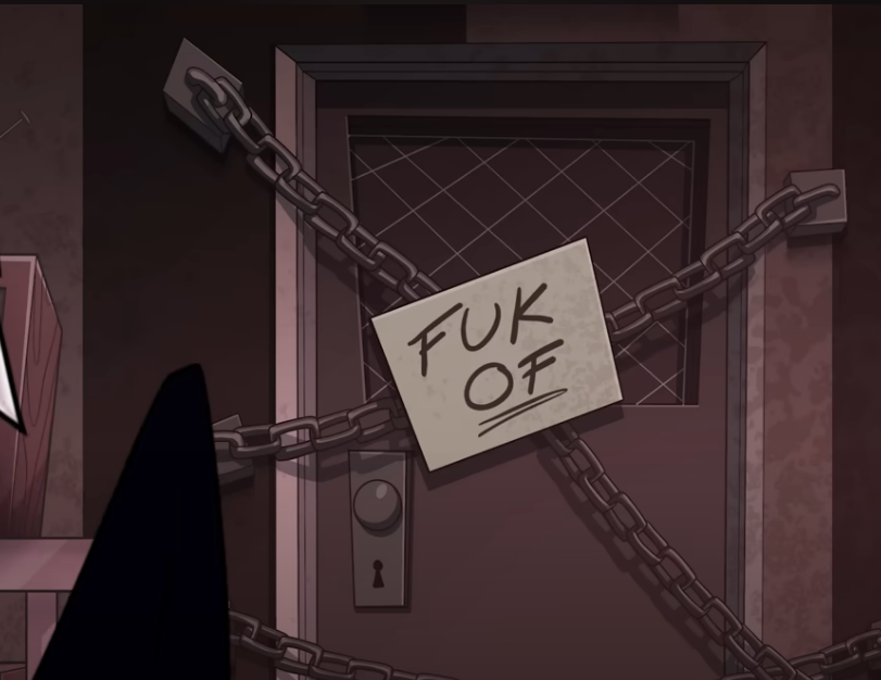 HelluvaNin666's tweet photo. "Don't go out
-Walter"
Silent Hill 4!! I bet it was unintentional, but come on!

Blitz chain locking his office from the INSIDE telling HIMSELF to fuck off, to push himself away from everyone is definitely screwy

Poor baby 🥺 https://t.co/MpwZyptfwk