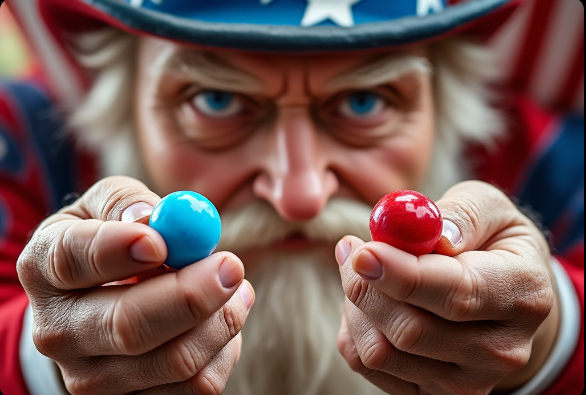 Hey gringo, today is the day to take your pill. Pick one!