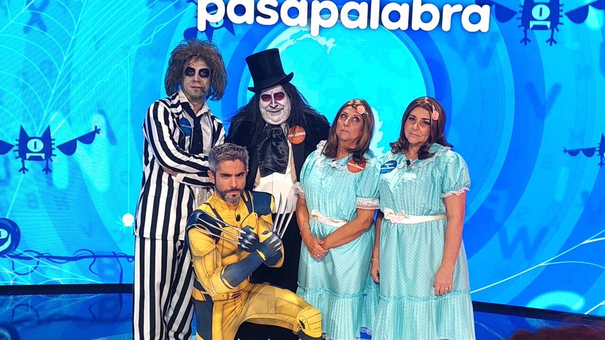 Pingüino, Beetlejuice y las gemelas de El resplandor, terroríficos invitados por Halloween en Pasapalabra.🎃

¡No te pierdas estos disfraces terroríficos de #Pasapalabra! ➡ atres.red/g5jbh6