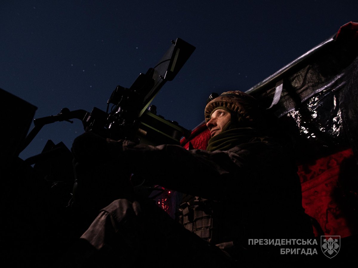 ZelenskyyUa's tweet photo. Day and night, our defenders of the sky do their best to protect the state. All our warriors of mobile fire groups, aviation, and air defense unites focus their precision on defeating Russian terror, knowing how crucial their effectiveness is to Ukraine’s survival. I am deeply grateful to them.

Just over the past evening and night, our defenders destroyed nearly 50 enemy UAVs. Such attacks happen daily. In this relentless fight against Russian terror, it is important that our warriors feel the support of our partners—in determination, air defense systems, defense packages, and sustained pressure on the aggressor.

We are doing everything for this. I am grateful to everyone who understands this and helps us defend ourselves.