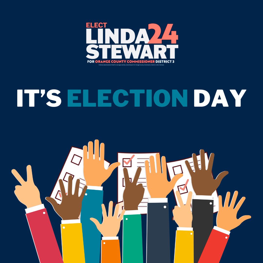 🗳️ It's Election Day! Polls are open from 7 AM to 7 PM, and they’ll stay open until every voter in line has cast their ballot. Find your polling location at ocfelections.gov and get out to vote!🌟