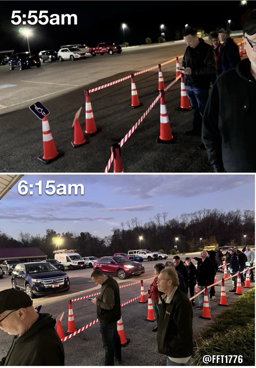 York County, PA🇺🇸

5:55am &amp; 6:15am

Lines are growing fast. 
LFG‼️

This is Trump country‼️