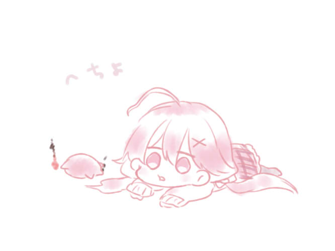 さくらみこ 「きょうはへとへと #miko_Art 」|さくらめい🥐のイラスト