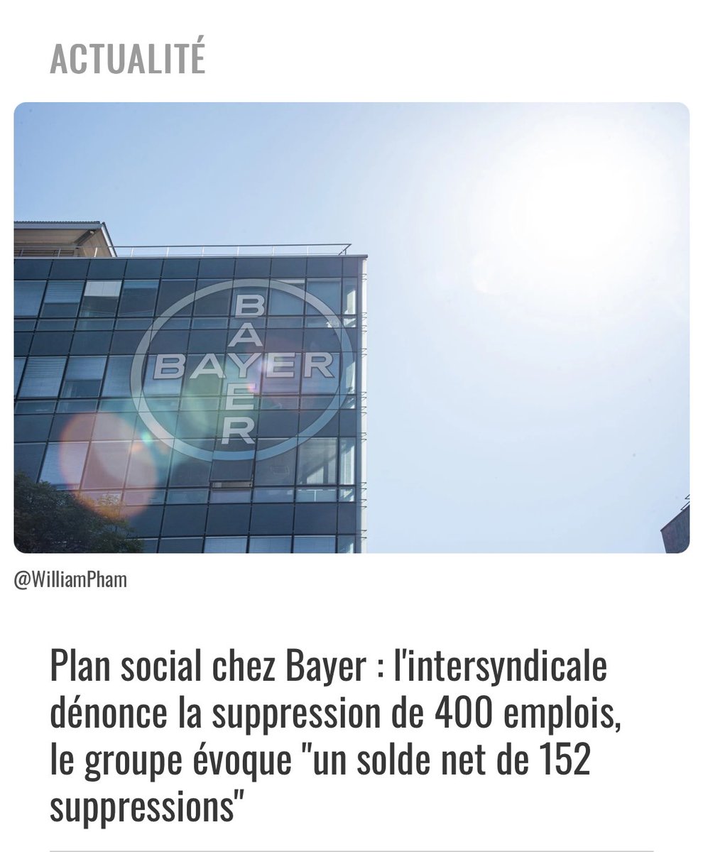 Carene1984's tweet photo. 🚨Alors que la France connaît une crise budgétaire sans précédent, les mauvaises nouvelles économiques s’accumulent :
- Auchan veut supprimer 2389 emplois
- Michelin va fermer ses usines de Vannes et Cholet où travaillent 1254 salariés.
-Bayer a annoncé un plan social de 400 emplois.
La crise s’étend malheureusement à tous les secteurs en Europe. Il fallait être complètement inconscient, suicidaire ou corrompu pour imposer les mesures covid, se couper du gaz russe, détruire la filière nucléaire française tout en distribuant des milliards en Ukraine et ailleurs…