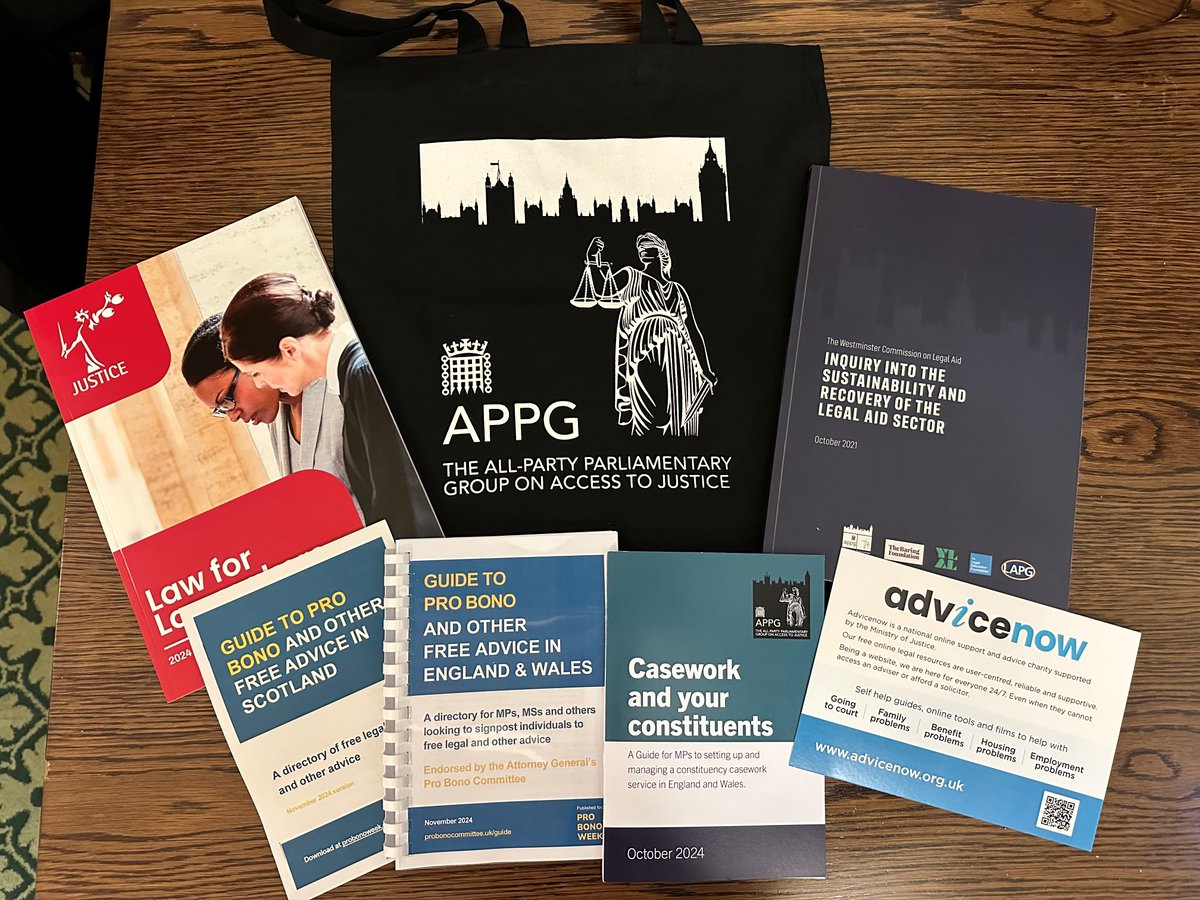 APPG on Access to Justice (@appgjustice) on Twitter photo It was great to hear from them all about the importance of legal advice and representation, access to justice and legal aid and to celebrate the start of @probonoweek and the launch of our Justice Bags with <a href="/TobyBrownUK/">Toby Brown</a> <a href="/BexAndCo/">Rebecca Wilkinson/ now at BSkyB</a> <a href="/Law_Works/">LawWorks</a> <a href="/LawCentres/">Law Centres Network</a> #WeAre4Justice It was great to hear from them all about the importance of legal advice and representation, access to justice and legal aid and to celebrate the start of @probonoweek and the launch of our Justice Bags with <a href="/TobyBrownUK/">Toby Brown</a> <a href="/BexAndCo/">Rebecca Wilkinson/ now at BSkyB</a> <a href="/Law_Works/">LawWorks</a> <a href="/LawCentres/">Law Centres Network</a> #WeAre4Justice