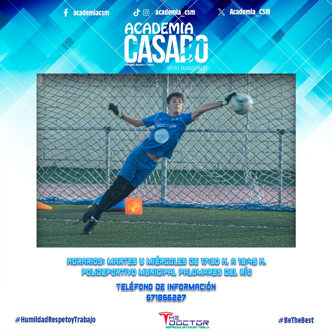 Academia_CSM's tweet photo. Una semana más... ¡¡LEVANTAMOS EL VUELO!!
Martes y miércoles de 17:30 h. a 18:45 h. Polideportivo municipal de Palomares del Río.
Contacto: +34 671 86 62 27
Inscripciones: Rellenar el formulario.
https://t.co/8SaE0l1hWG
⚽💙💪😉
#Academia_CSM #BeTheBest #HumildalRespetoyTrabajo https://t.co/VhX3iq7LZL