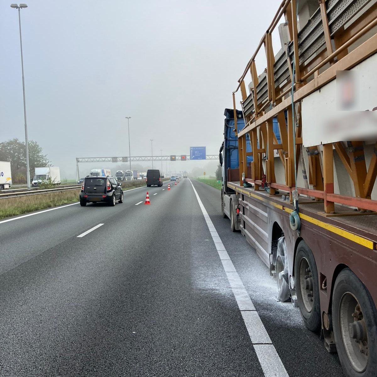 Flinke bergingsklus op de A58 bij Ulvenhout