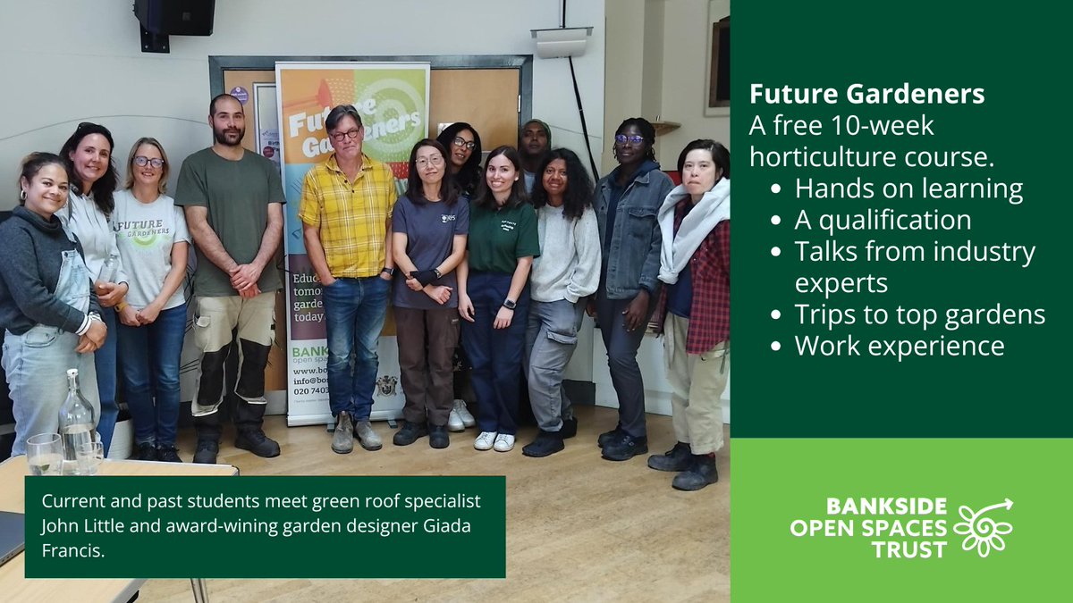 BOSTSE1's tweet image. It&apos;s #GreenCareersWeek! If you&apos;re interested in an outdoor #greencareer and are based in London - take a look at our free Future Gardeners course. We have 2 courses you can apply for in Central London and the South East w/ @MaylimLtd and #Peabody: bost.org.uk/future-gardene…