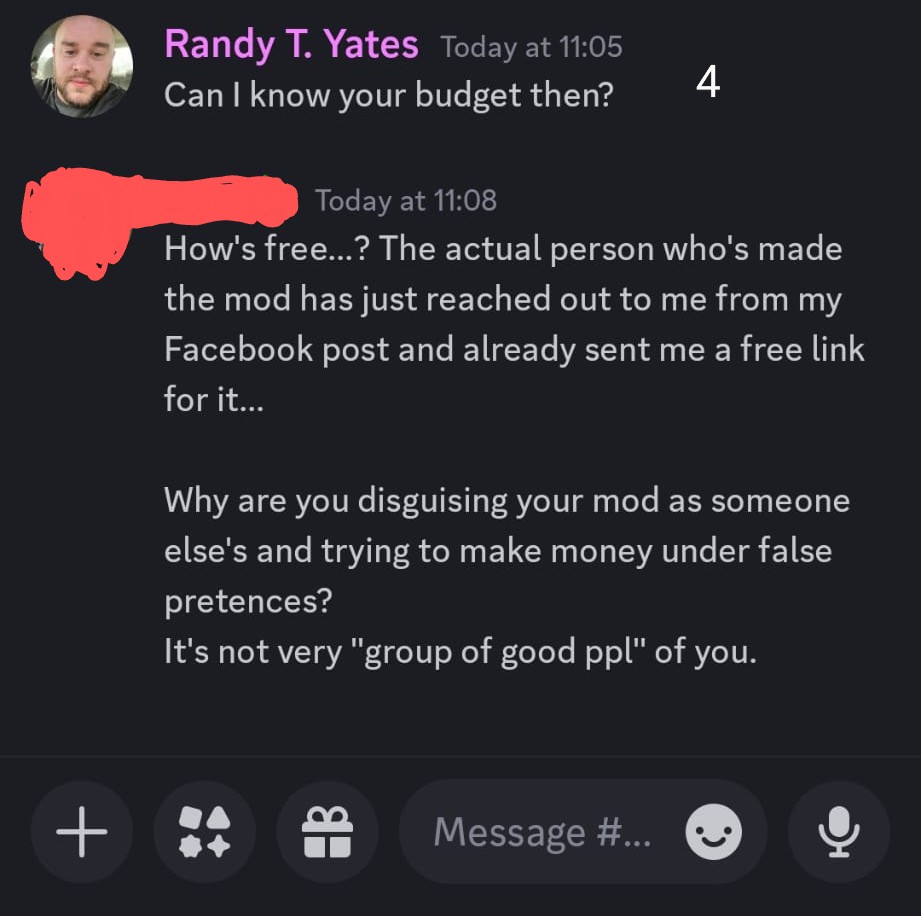 DayZCreationHub's tweet photo. Tweet 1 of 2: It's not often that we involve ourselves with scammers however, when the good people over at the "MOD LABO" discord try to pass our screenshots off their work to scam a single mother out of 100 euros we like to drop our opinion! https://t.co/2lO9Nh5Xy5