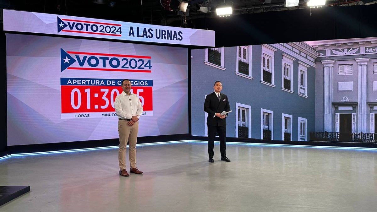 ¡Buenos días! Temprano en entrevista con Telemundo antes de la apertura de los colegios. #VamosAlFuturo