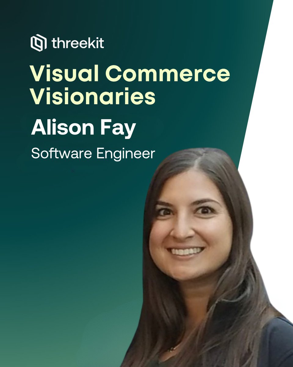 🤩 Visual Commerce Visionary Alert 🤩

Today we’re highlighting Alison Fay, Software Engineer at Threekit! Her fresh perspective on custom retrievers has deepened our understanding of vector search. Thank you for building innovative solutions and pushing our team forward! 🌟