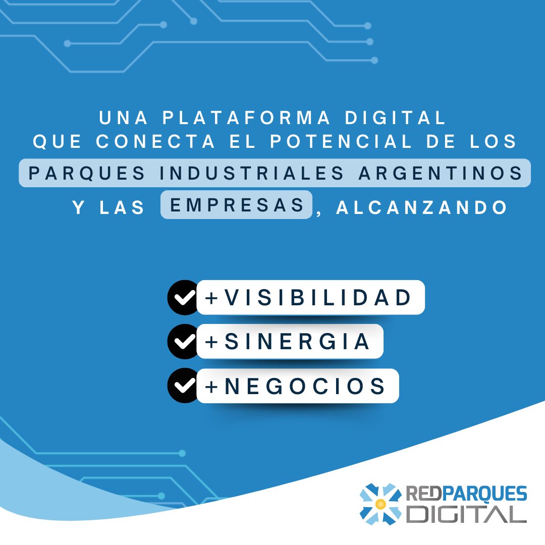 👉 ¿Sabías que RedParques Digital facilita la interconexión entre parques y empresas?👈
Quedate  atento a nuestras redes y conocé cómo podés aprovechar esta herramienta para impulsar tu parque industrial. 🌐 

#RedParques #RedParquesDigital #CrecimientoIndustrial #industrial
