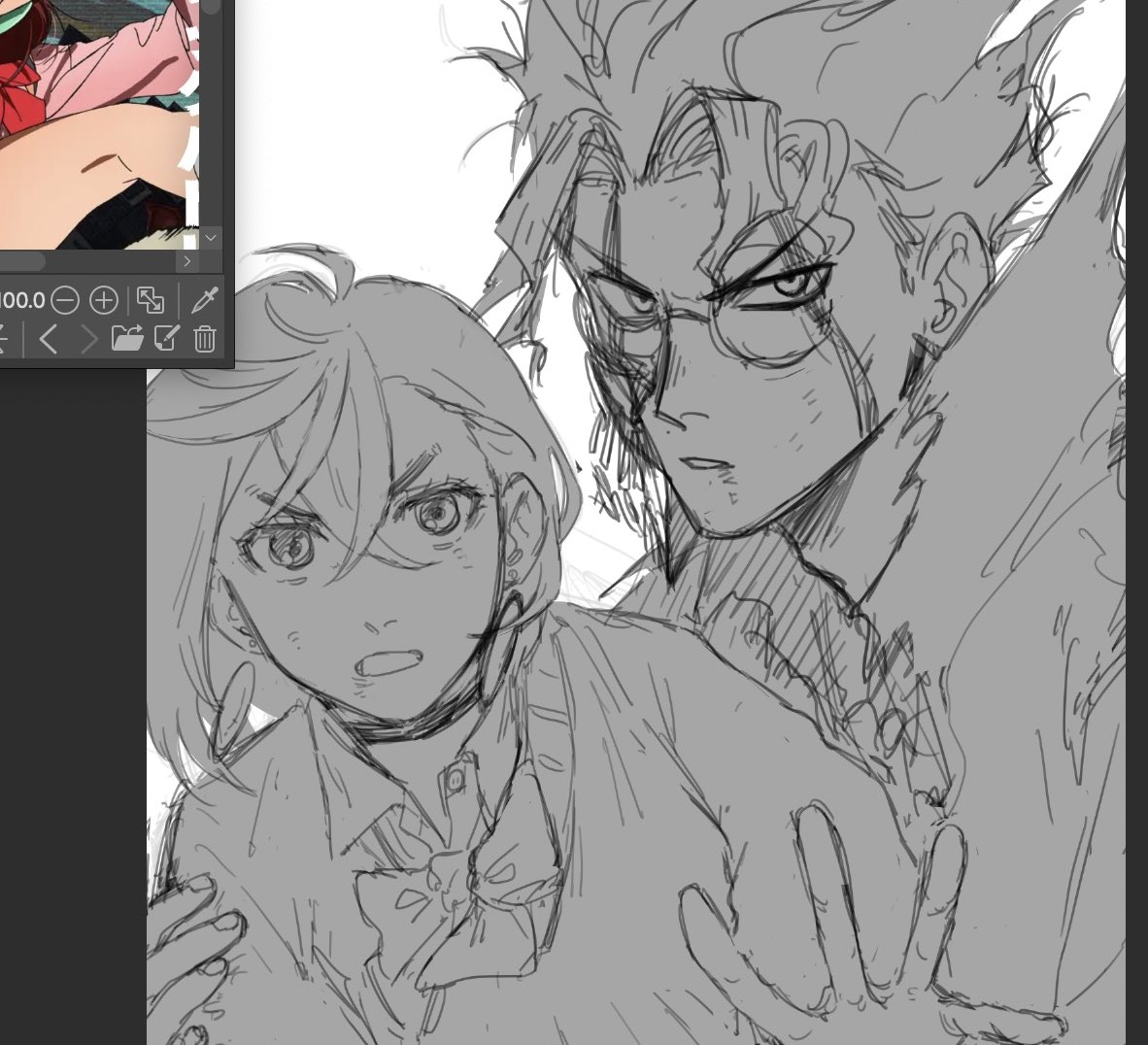 オカルンとモモちゃんwip ~ 