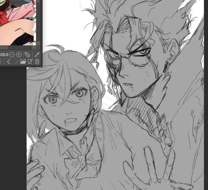 オカルンとモモちゃんwip ~ 