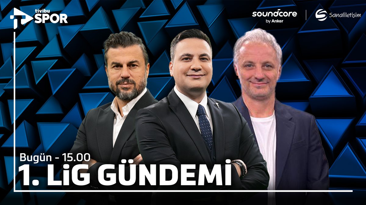 Tivibu Spor (@tivibuspor) on Twitter photo 1. Lig'de geride bıraktığımız haftayı <a href="/MetinPekguven/">Metin Pekgüven</a>, <a href="/ilyas10kahraman/">İlyas Kahraman</a> ve Ali Tandoğan değerlendiriyor!
<a href="/ankerturkiye/">anker.tr</a> sunduğu 1. Lig Gündemi 15.00'te Tivibu Spor'da! 1. Lig'de geride bıraktığımız haftayı <a href="/MetinPekguven/">Metin Pekgüven</a>, <a href="/ilyas10kahraman/">İlyas Kahraman</a> ve Ali Tandoğan değerlendiriyor!
<a href="/ankerturkiye/">anker.tr</a> sunduğu 1. Lig Gündemi 15.00'te Tivibu Spor'da!