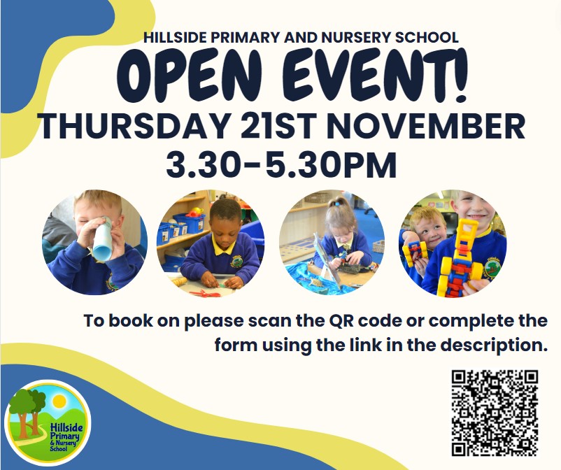 Our whole school open event is on Thursday 21st November, 3.30pm-5.30pm.

It would be wonderful if you could also complete the form below to help us tailor the open event.
forms.office.com/e/PnJFz46TeG