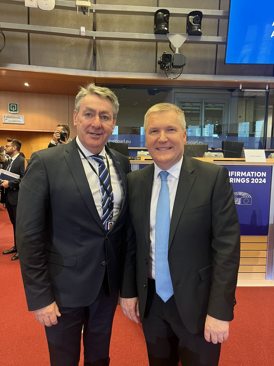 Outstanding performance from <a href="/mmcgrathtd/">mmcgrathtd</a> at today’s European Commission Hearing. 

His command of his brief was exceptional. 

He will be an amazing Commissioner for #Democracy, #Justice and the #RuleofLaw
