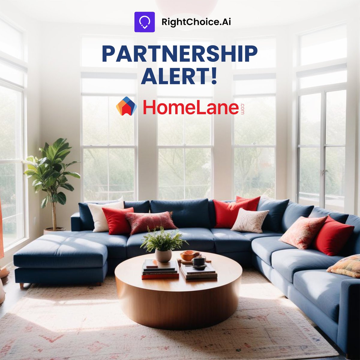 rightchoiceai1's tweet photo. Partnership Alert 🚨 : https://t.co/GnKO0pjMKq  🤝 @homelanedecors

Glad to announce our partnership with one of the biggest Home Interior companies in India - HomeLane Studios. 

#Partnership https://t.co/EqZu5O7lJu