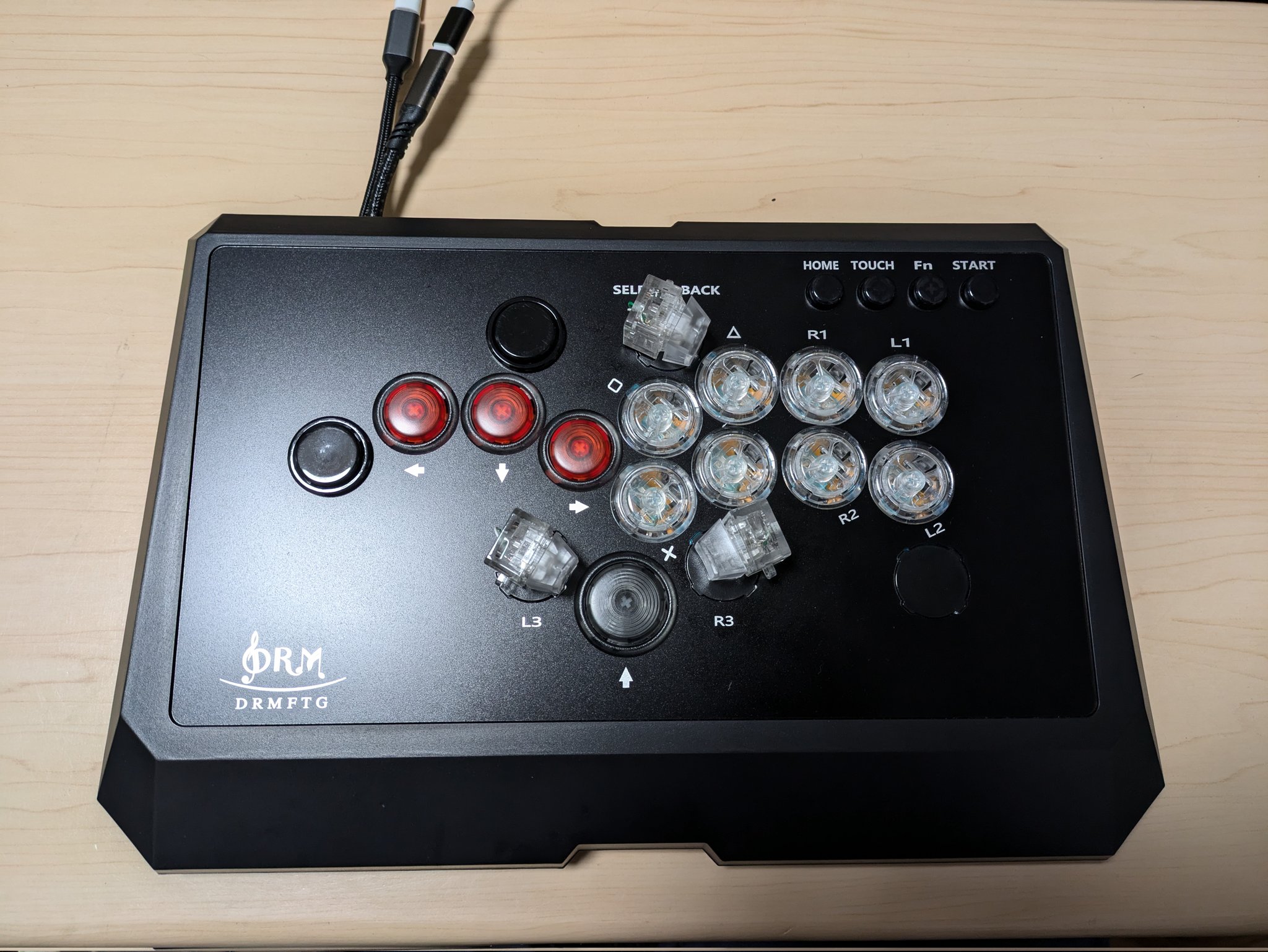 DRMFTG DRM Fighting Box 三和ボタンモデル レバーレス アケコン
