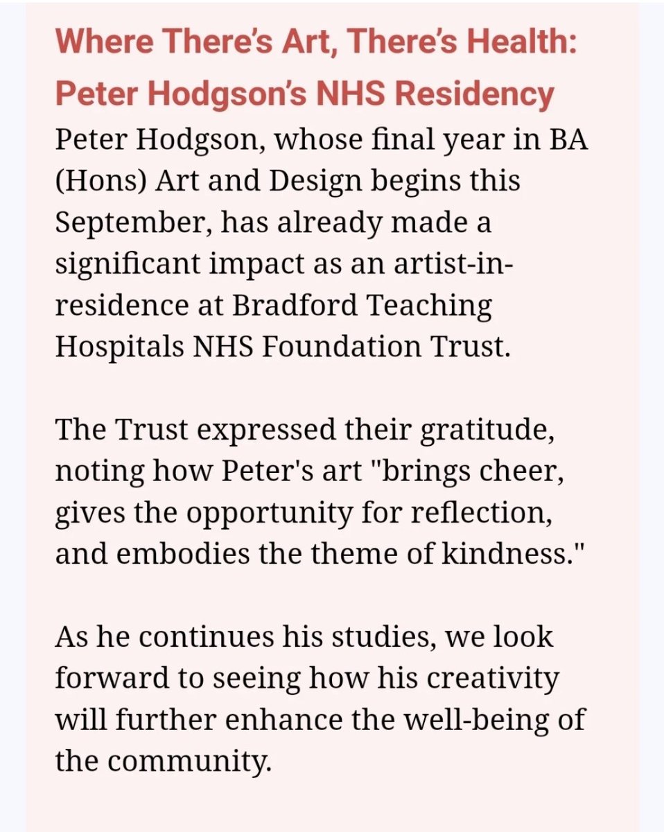 Peter J. Hodgson (@peterjhodg) on Twitter photo I'm always happy to read what others write about me, gives me a boost. @Mel_Pickup <a href="/BTHFT/">Bradford Teaching Hospitals NHS FT</a> <a href="/CHFTNHS/">Calderdale and Huddersfield NHS Foundation Trust</a> <a href="/CharitySANE/">SANE | Changing mental health for good</a> <a href="/bthft_od/">OD Team BTHFT ππ</a> <a href="/ace_national/">Arts Council England</a> <a href="/MindCharity/">Mind</a> <a href="/weareunltd/">UNLIMITED</a> <a href="/bradford2025/">Bradford 2025</a> I'm always happy to read what others write about me, gives me a boost. @Mel_Pickup <a href="/BTHFT/">Bradford Teaching Hospitals NHS FT</a> <a href="/CHFTNHS/">Calderdale and Huddersfield NHS Foundation Trust</a> <a href="/CharitySANE/">SANE | Changing mental health for good</a> <a href="/bthft_od/">OD Team BTHFT ππ</a> <a href="/ace_national/">Arts Council England</a> <a href="/MindCharity/">Mind</a> <a href="/weareunltd/">UNLIMITED</a> <a href="/bradford2025/">Bradford 2025</a>