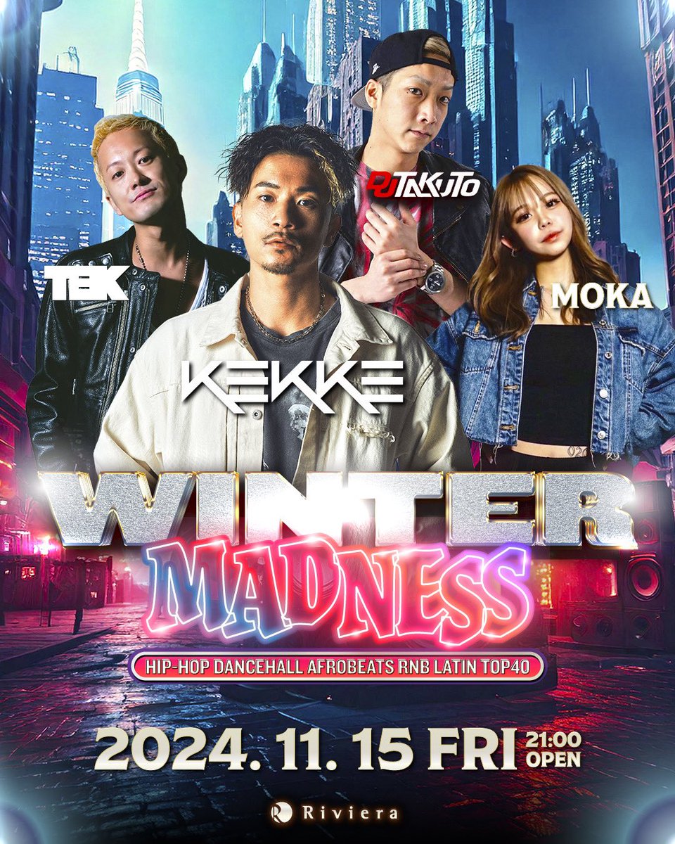 2024.11.15 FRIDAY
GUEST DJ 
“DJ KEKKE” @dj_kekke 

#Susukino #Sapporo #nightclub