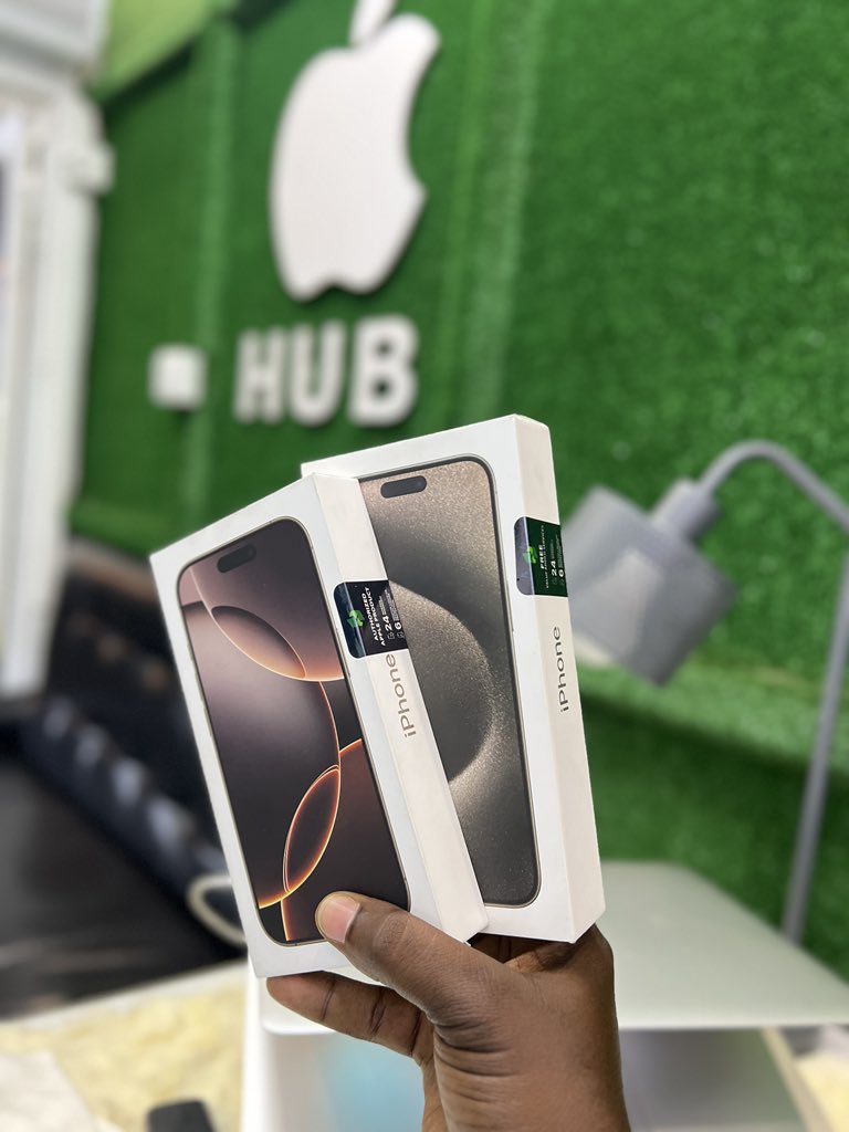 iPhoneHubStore's tweet photo. BRAND NEW NON-ACTIVE IPHONE 15 PRO MAX &amp; IPHONE 16 PRO… 

WARRANTY: 2YEARS 

 Please Contact us: +250 788 329 301 (WhatsApp / Call). https://t.co/8A7dcLtiLN
