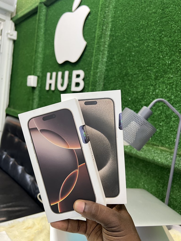 iPhoneHubStore's tweet photo. BRAND NEW NON-ACTIVE IPHONE 15 PRO MAX &amp; IPHONE 16 PRO… 

WARRANTY: 2YEARS 

 Please Contact us: +250 788 329 301 (WhatsApp / Call). https://t.co/8A7dcLtiLN